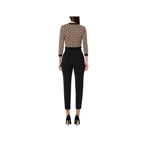 Pantalone Donna linea dritta Nero ELISABETTA FRANCHI- Francavilla Moda